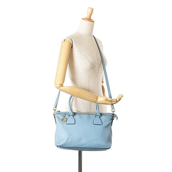 GUCCI Blue Leather Shoulder Bag - Picture 14 of 14